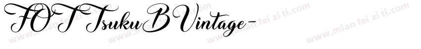 FOT TsukuBVintage字体转换